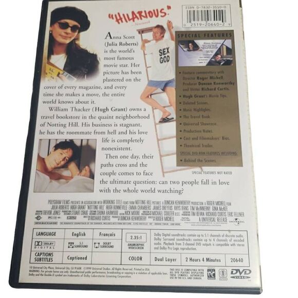 Nothing Hill DVD - Picture 3 of 6